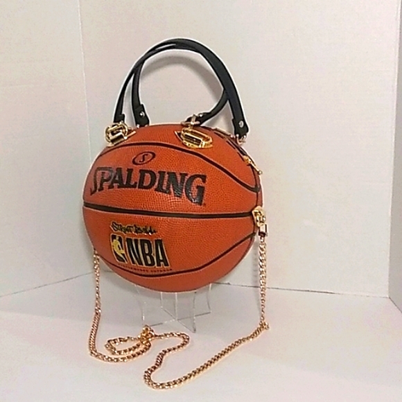 HANDMADE "ORIGINAL SPALDING" Basketball Purse 🏀 - Picture 8 of 17